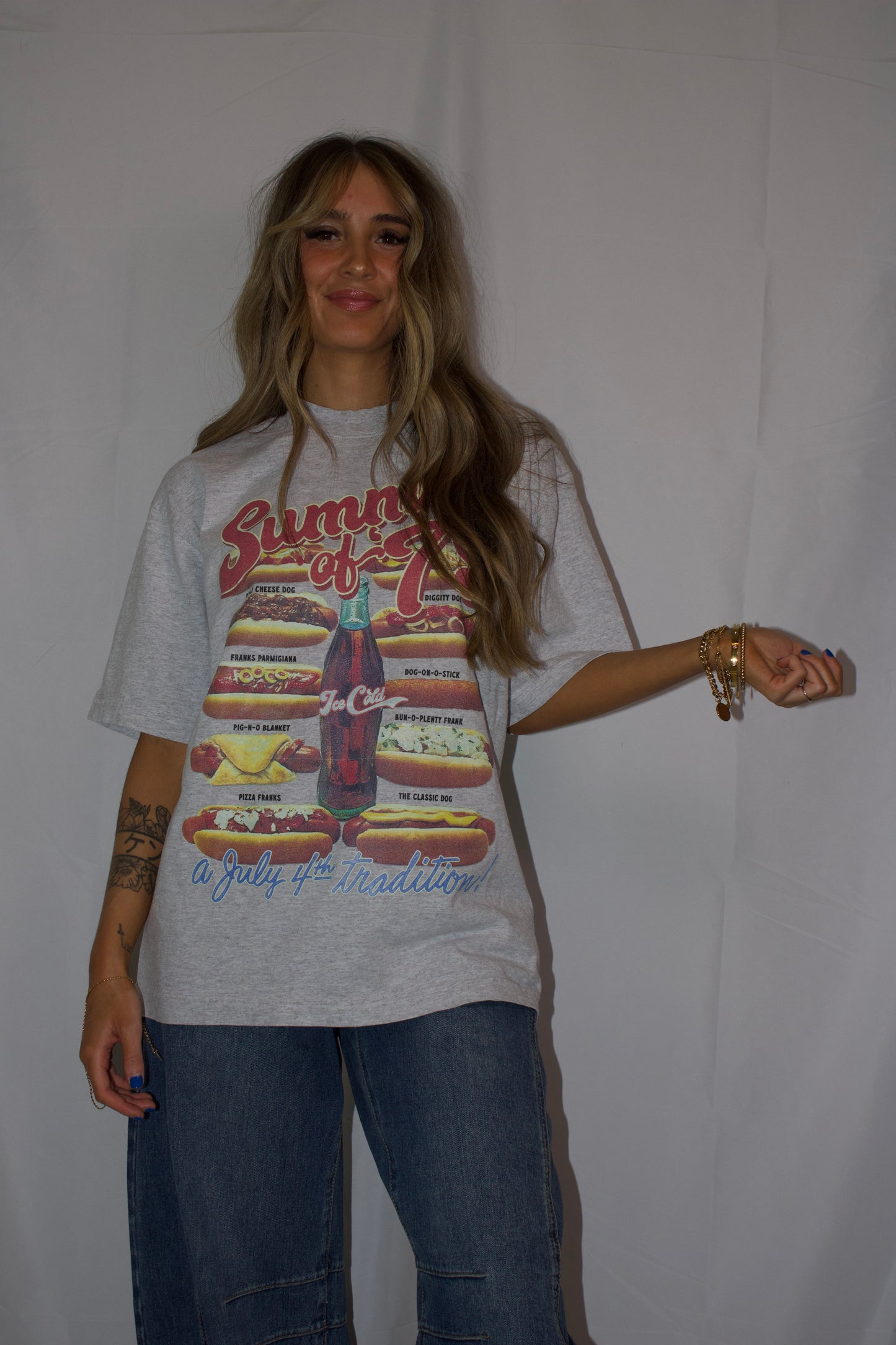 Summer of '79, Hot Dogs Boxy Cotton T-Shirt