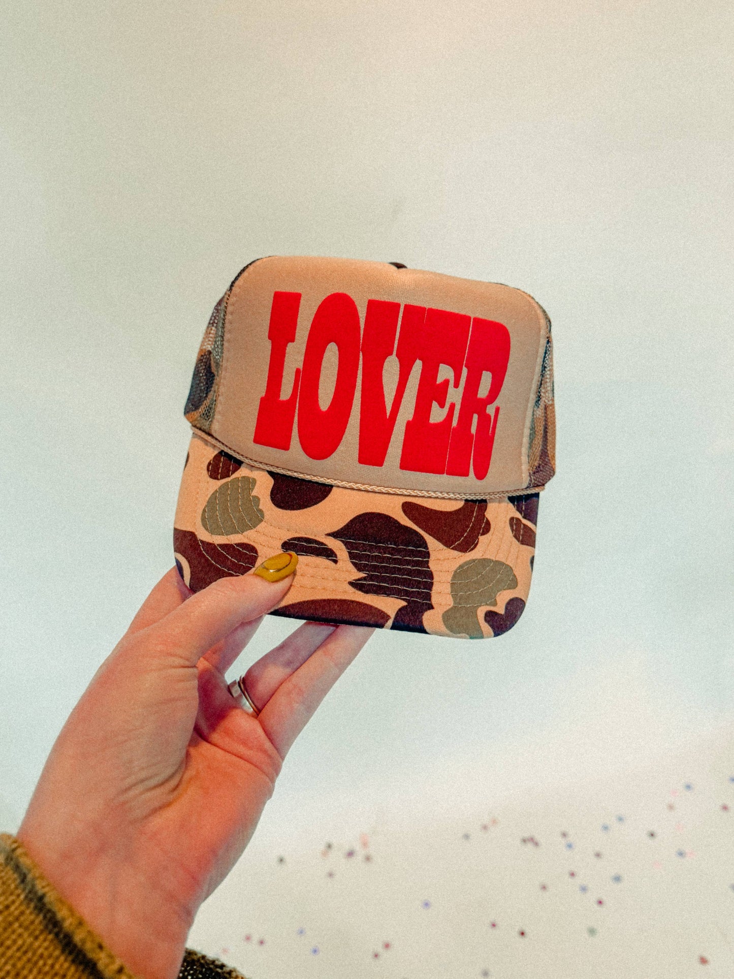 LOVER, Puff Western Trucker Hat