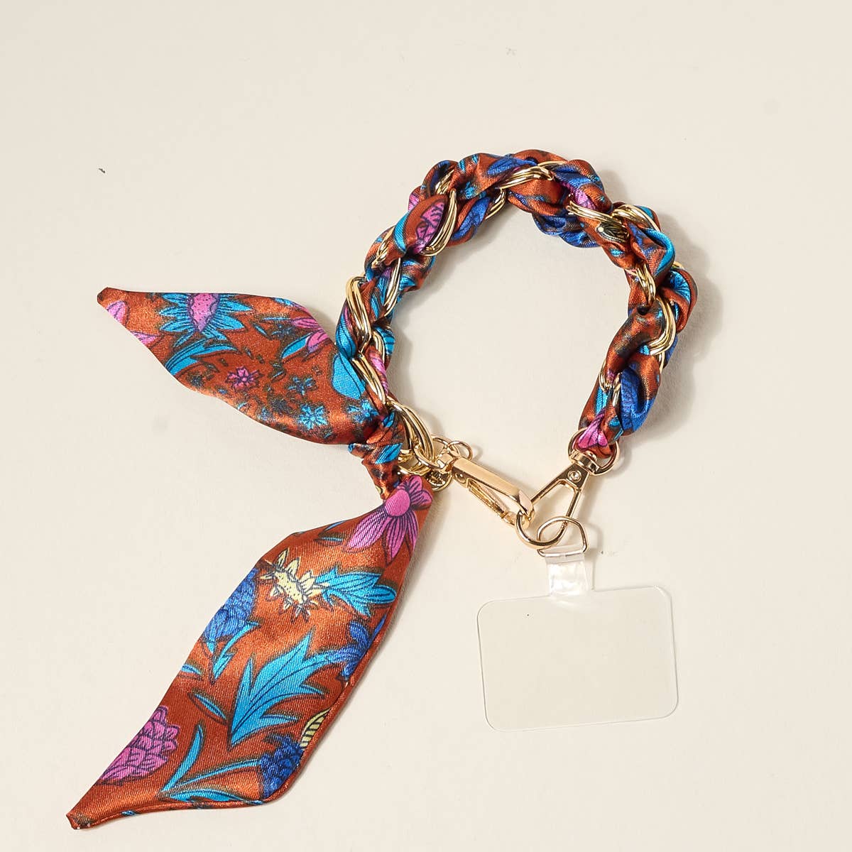 Call Me Later Phone Scarf–Vibrant Bloom
