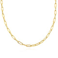 Necklace, 18K Gold Plated Steel