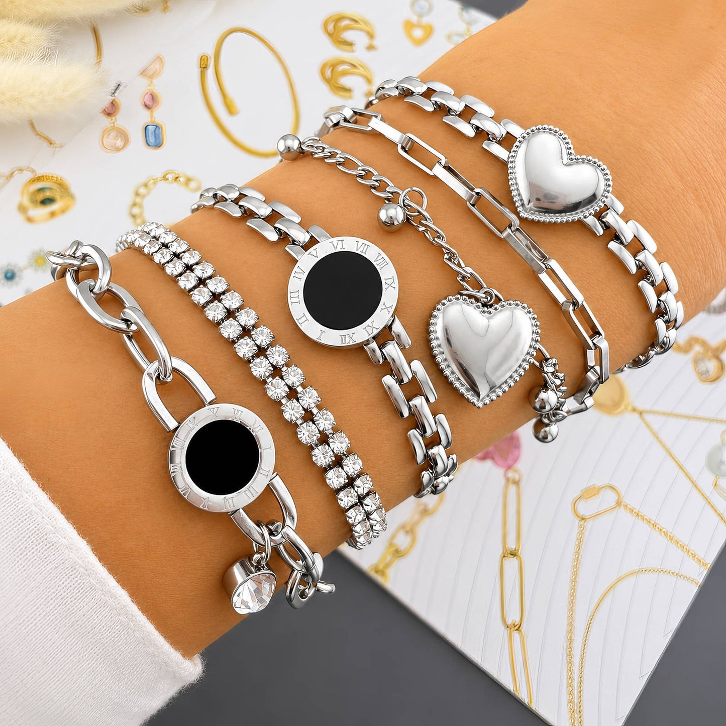 Heart Bracelet, Stainless Steel