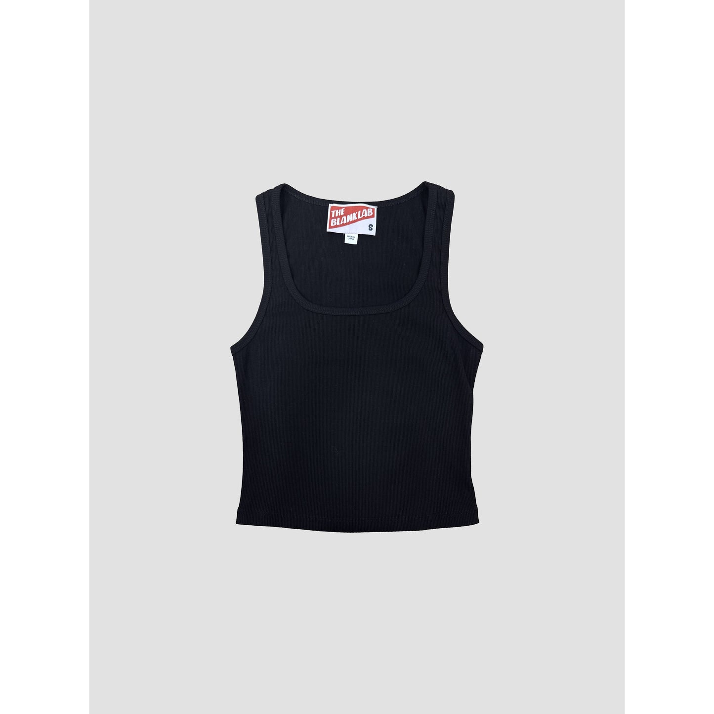 Basic Square Neck Cropped Sleeveless Top