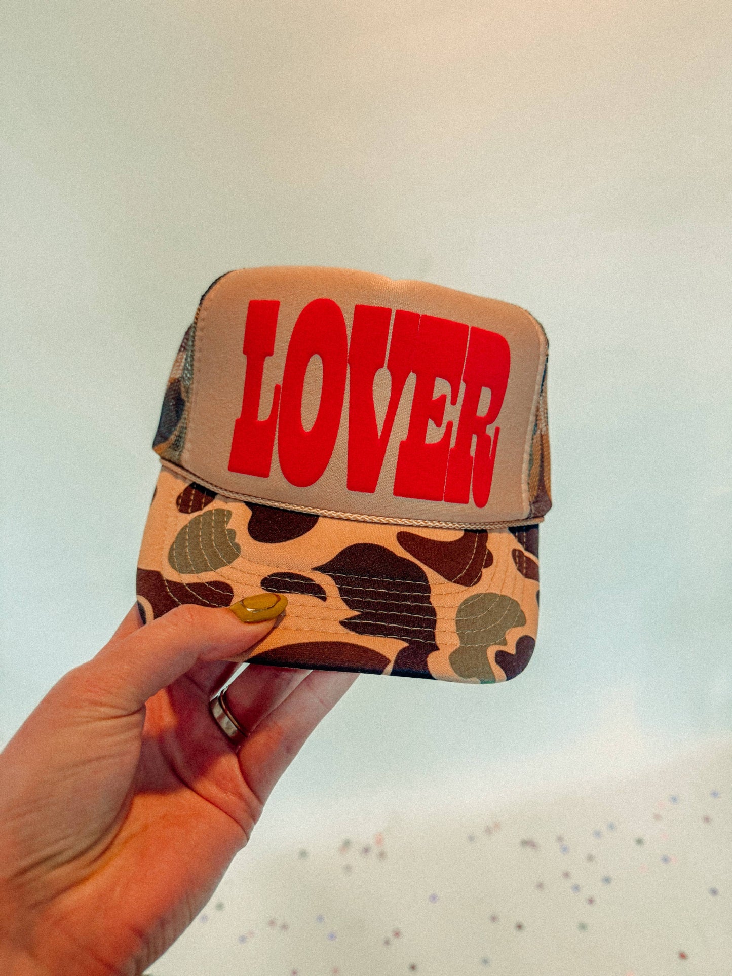 LOVER, Puff Western Trucker Hat