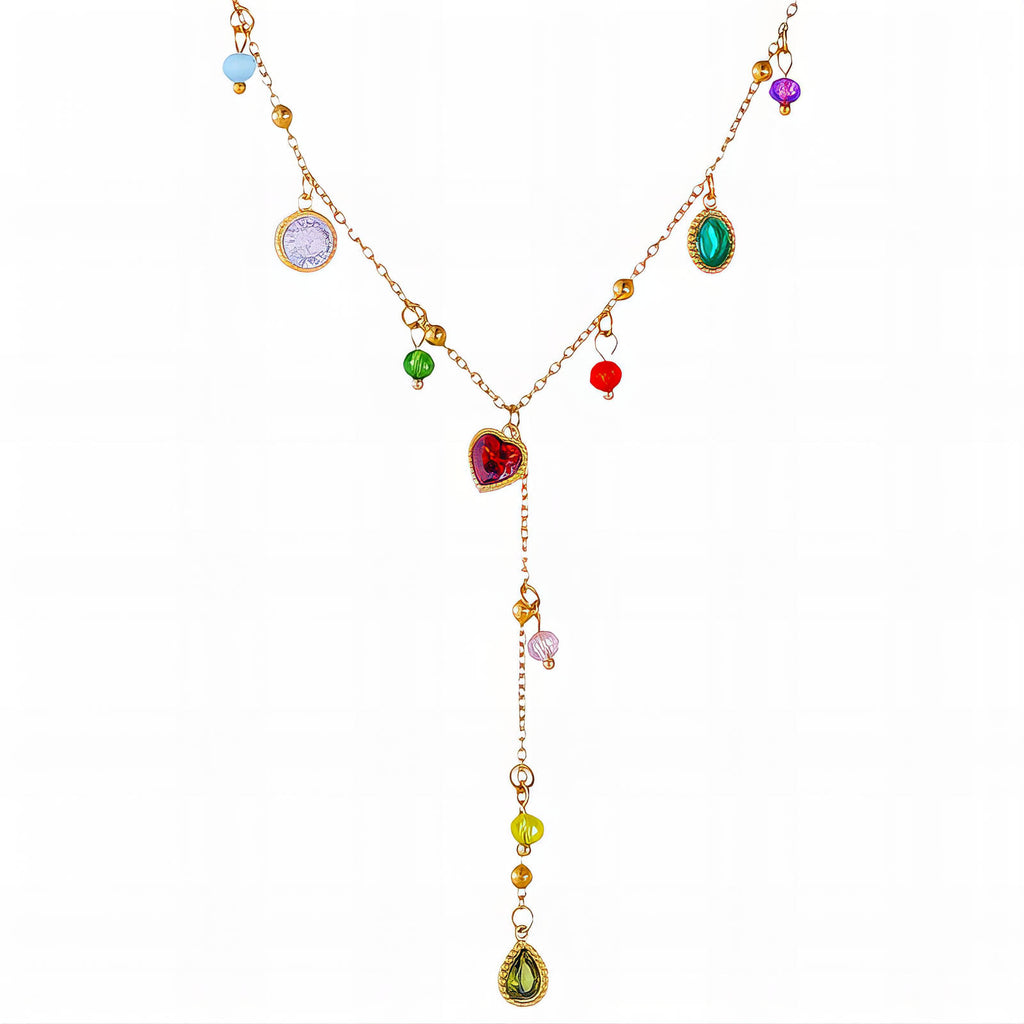 Necklace, 18K Gold Plated Steel