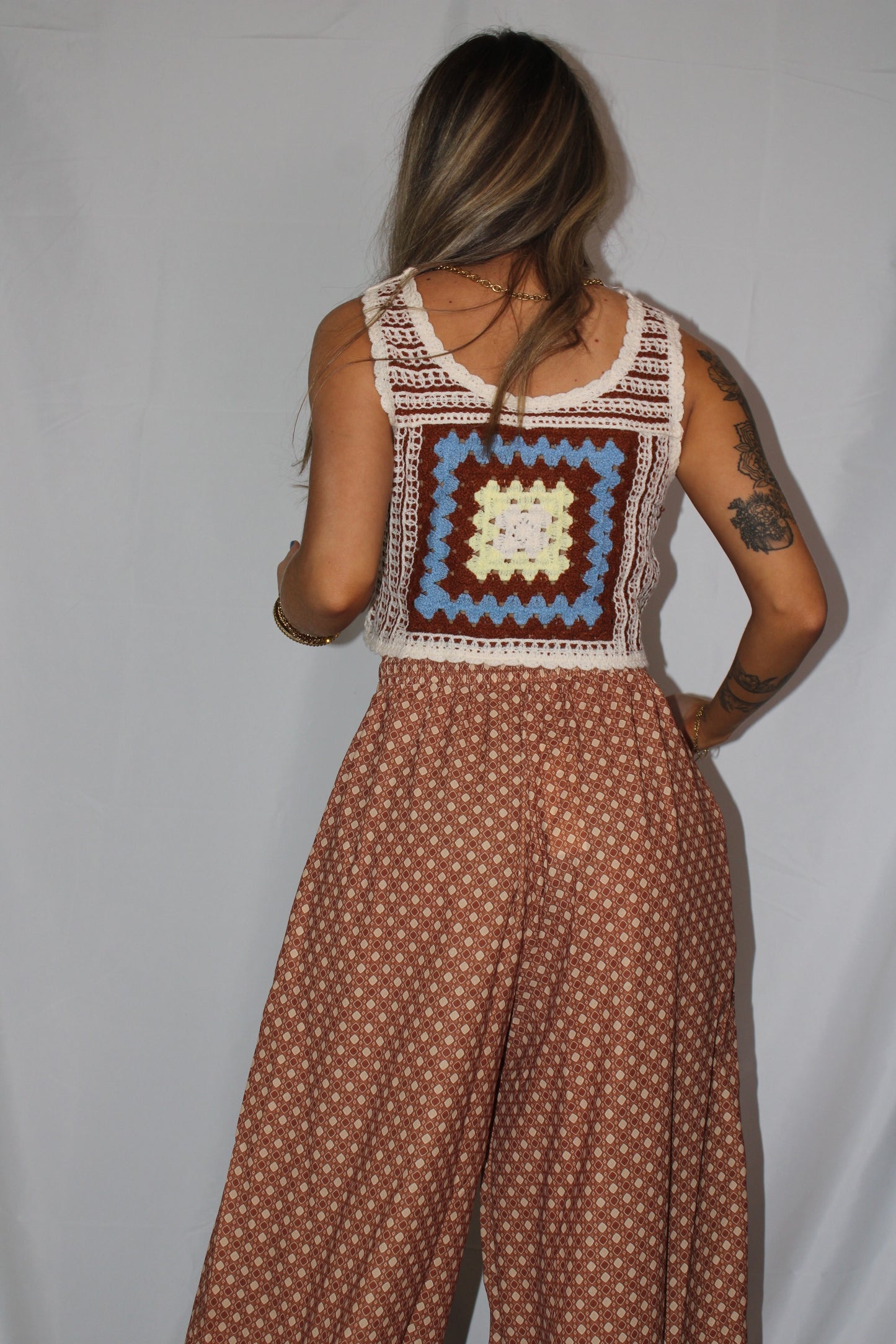 Sunset Crochet Crop Tank