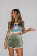 Sunset Crochet Crop Tank