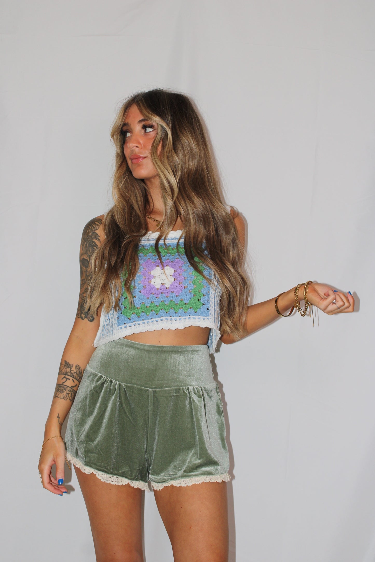 Sunset Crochet Crop Tank