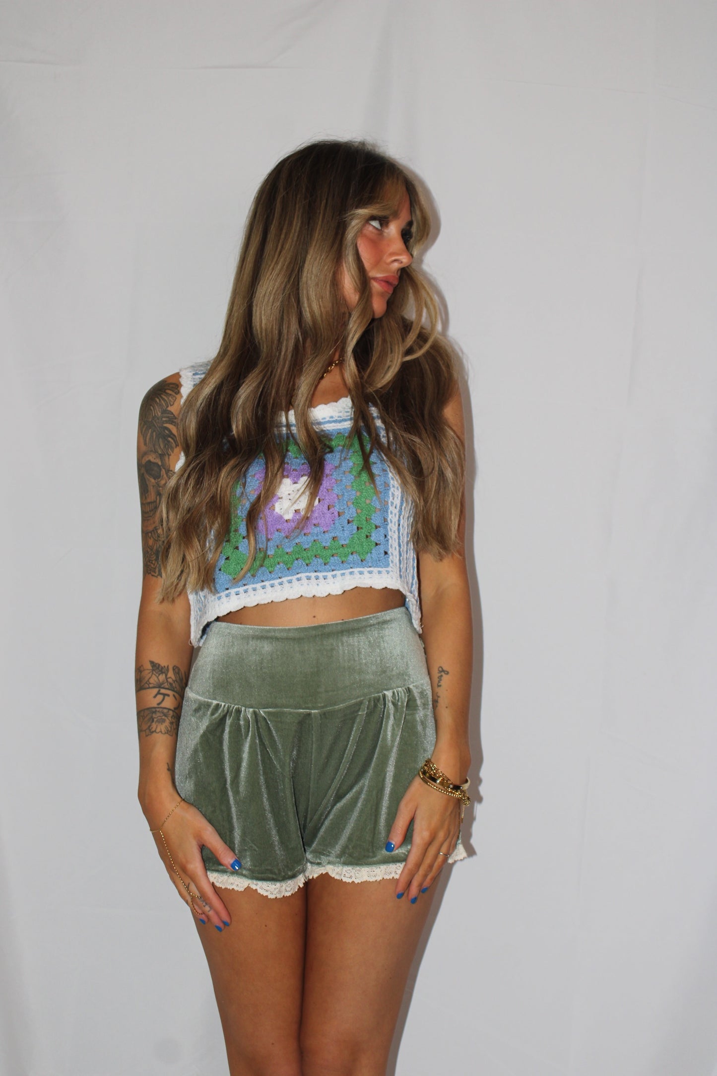 Sunset Crochet Crop Tank