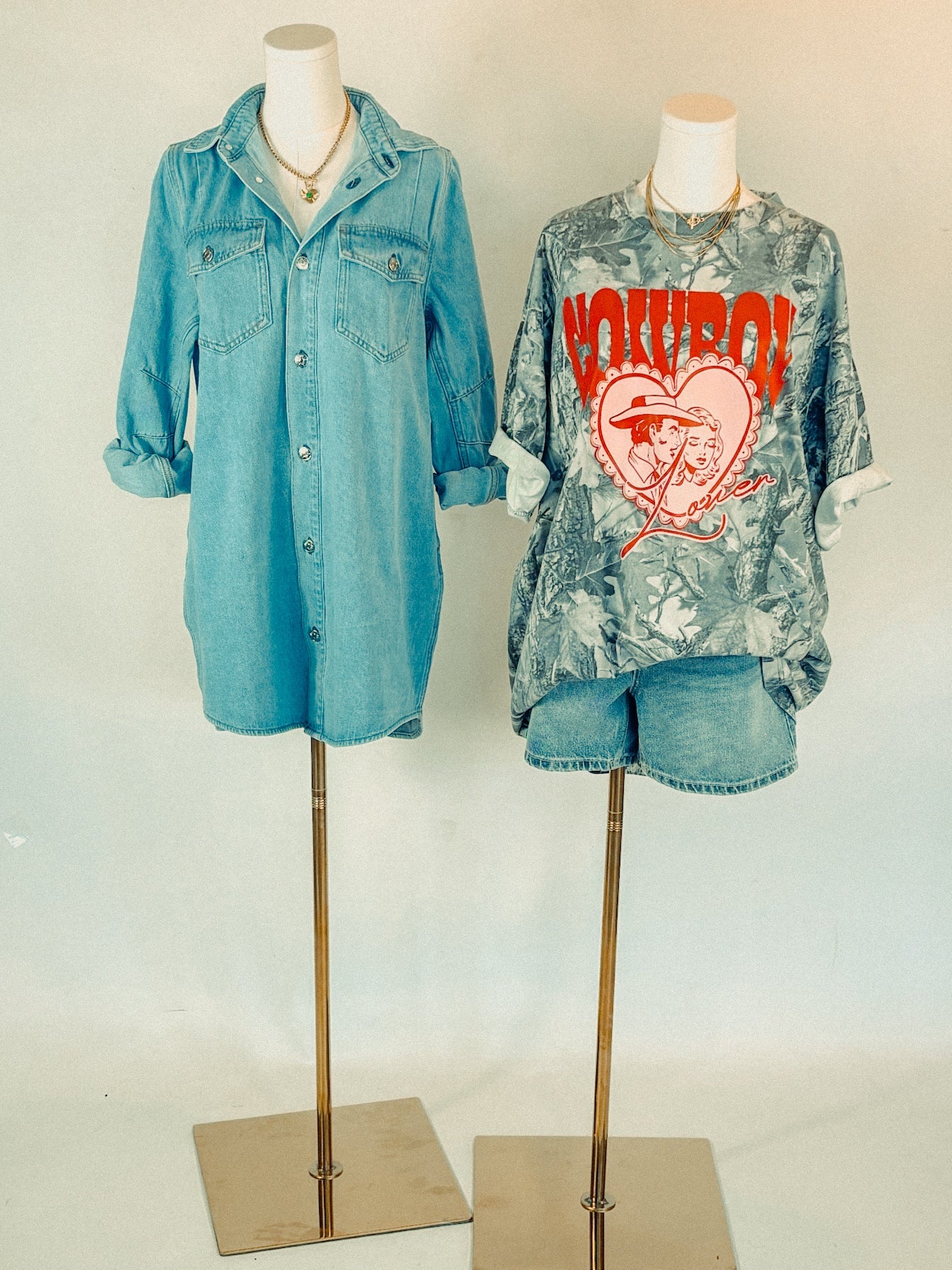 Underground Original Design: Cowboy Lover, Western Camo Boxy Cotton TShirt
