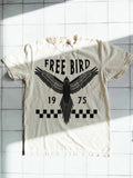 Freebird boho vintage trendy women’s tee - Ivory