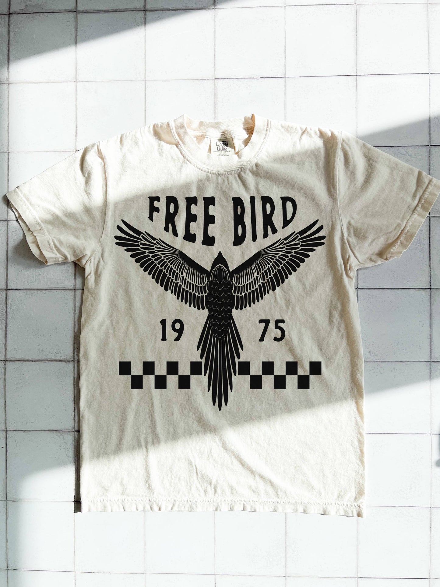 Freebird boho vintage trendy women’s tee - Ivory