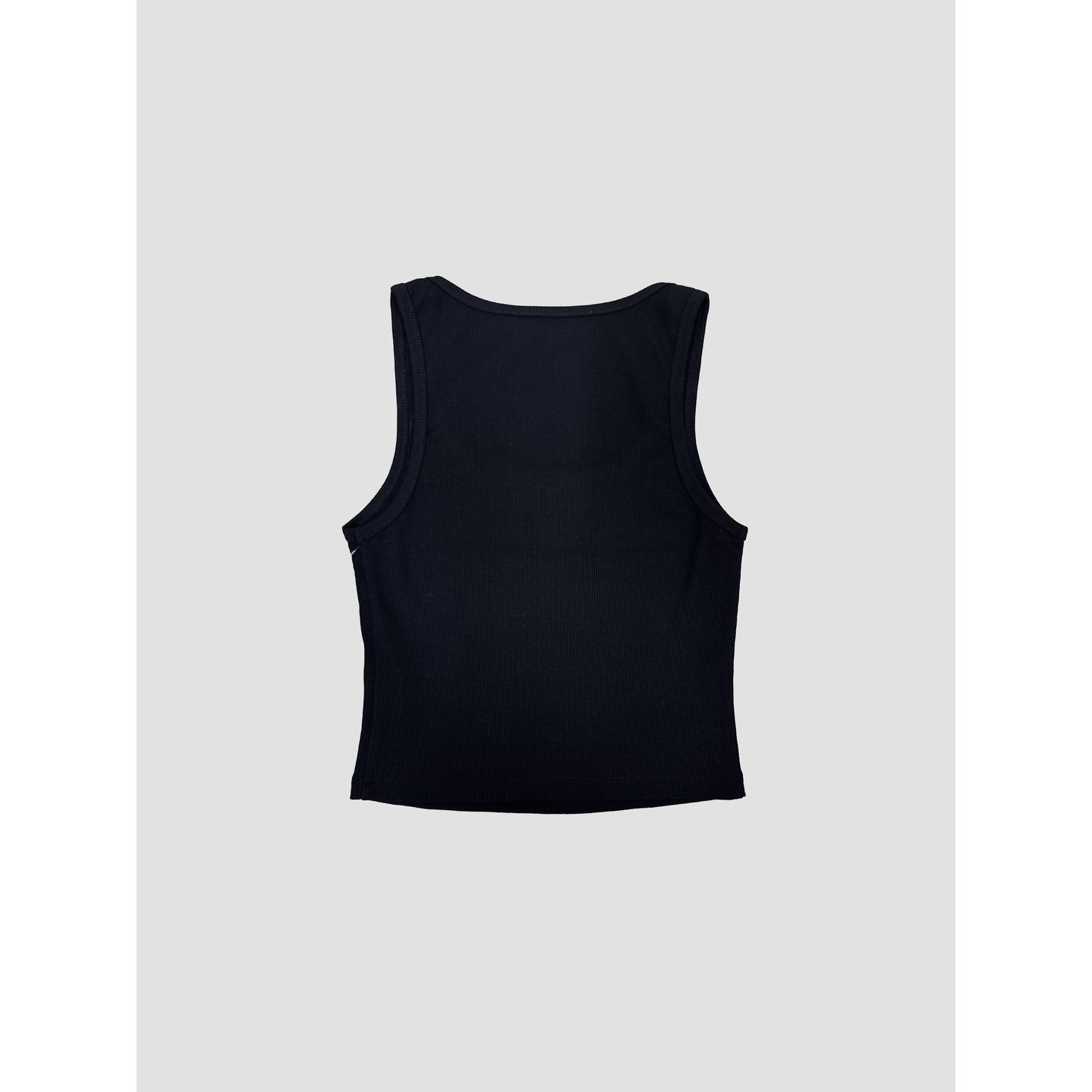 Basic Square Neck Cropped Sleeveless Top