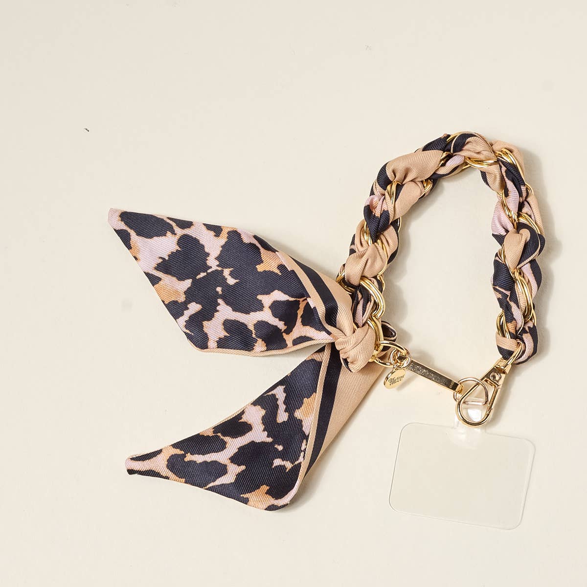Call Me Later Phone Scarf–Cheetah