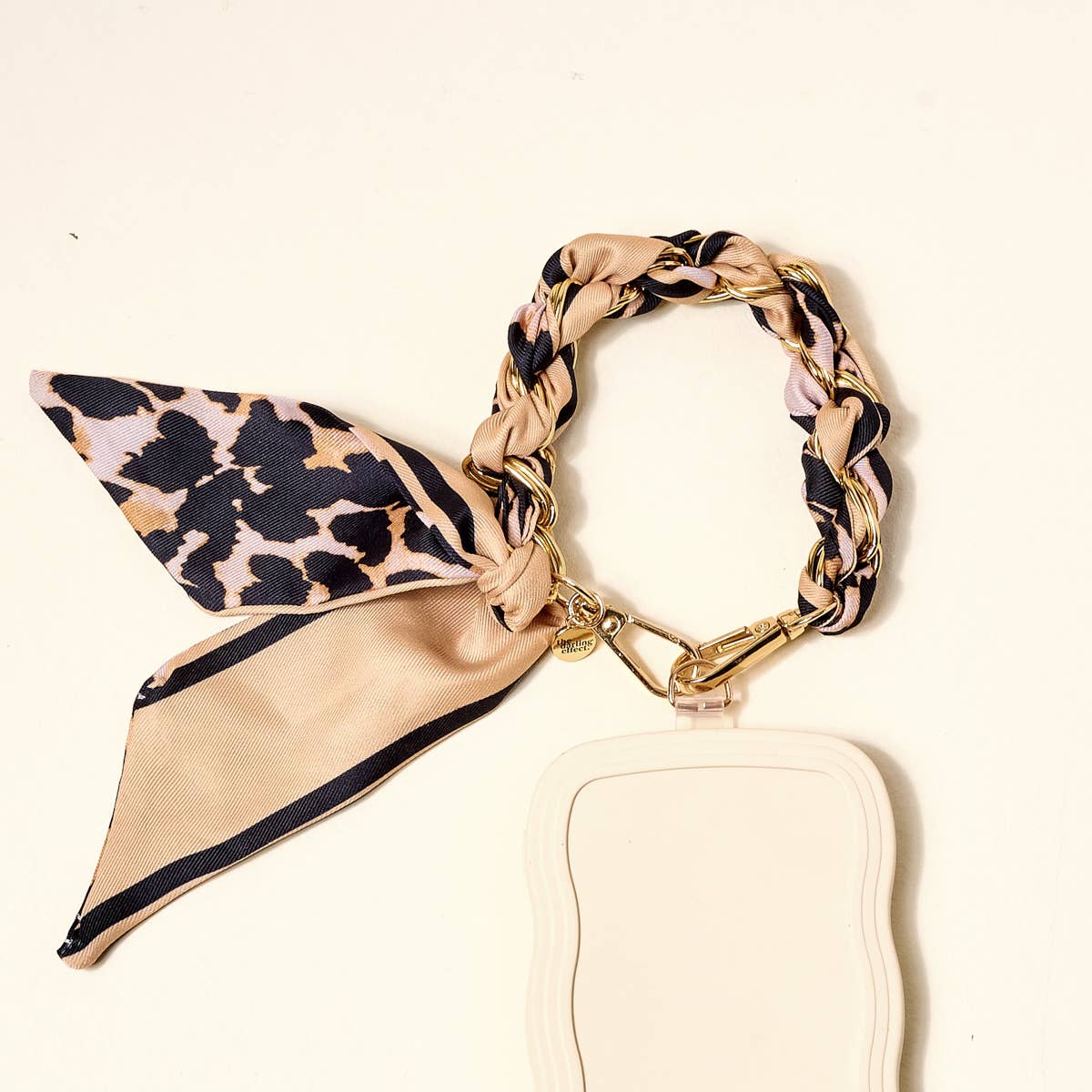 Call Me Later Phone Scarf–Cheetah