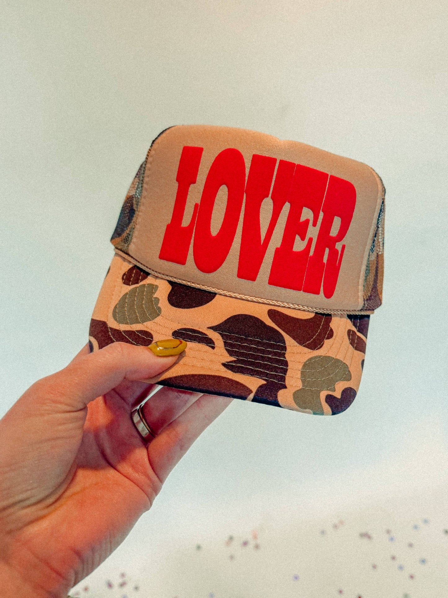 LOVER, Puff Western Trucker Hat