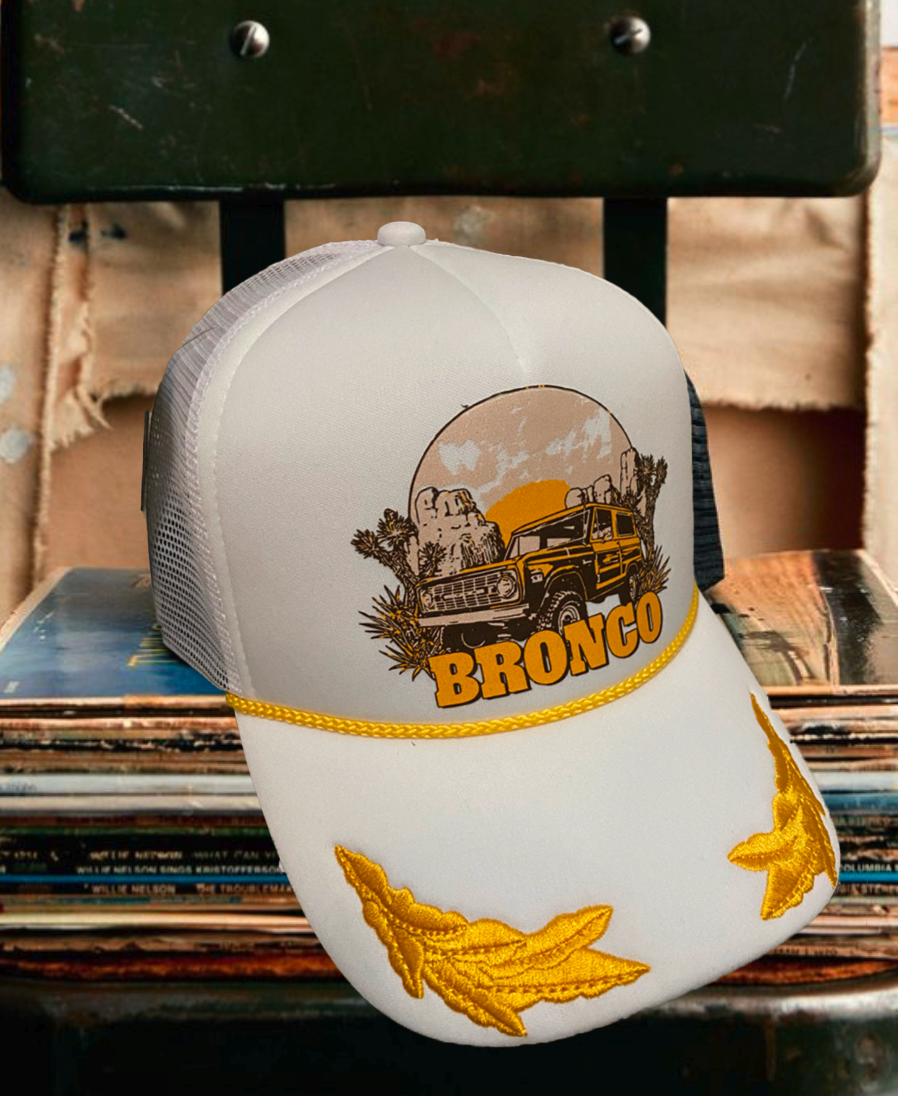 Bronco vintage Sailor Trucker Foam Hat