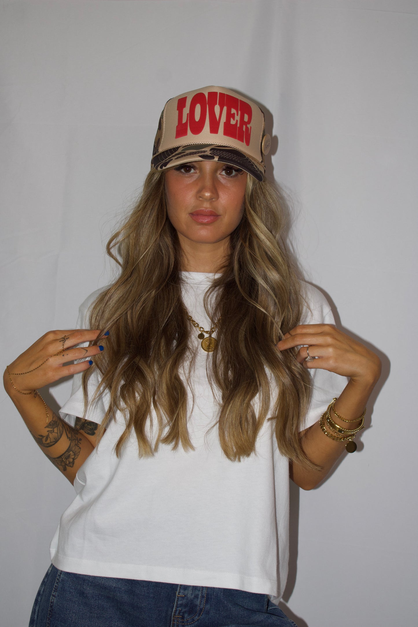LOVER, Puff Western Trucker Hat