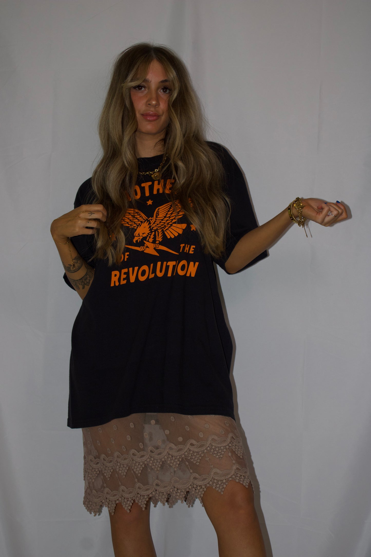 Mother of the revolution Feminist Tee  - Black