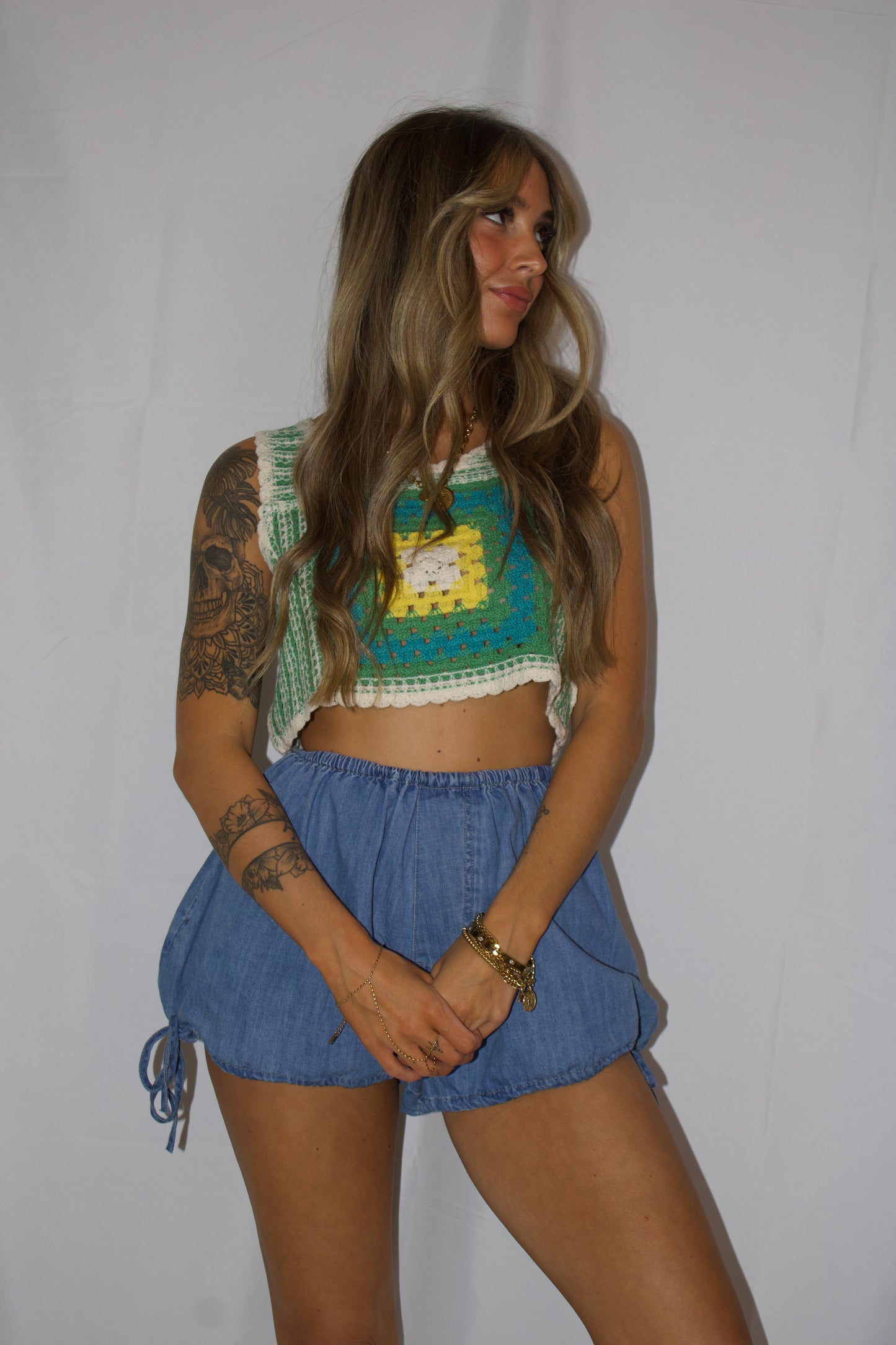 Sunset Crochet Crop Tank