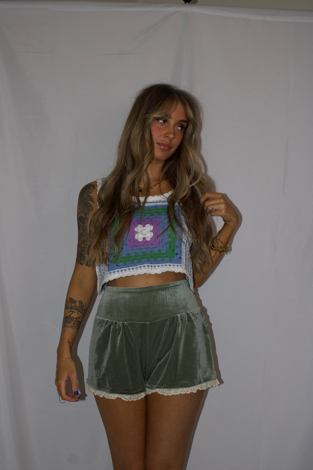Sunset Crochet Crop Tank