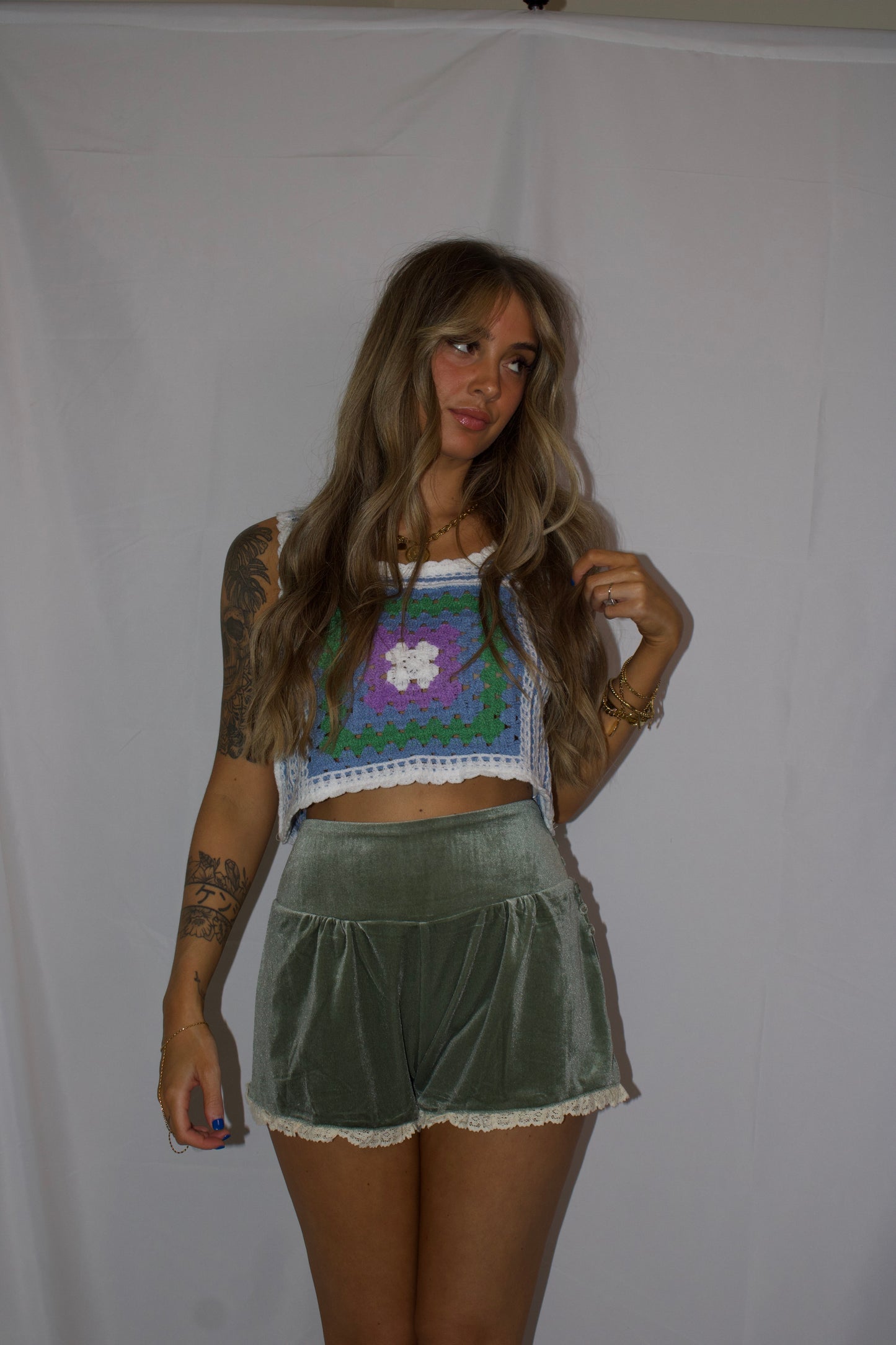 Sunset Crochet Crop Tank