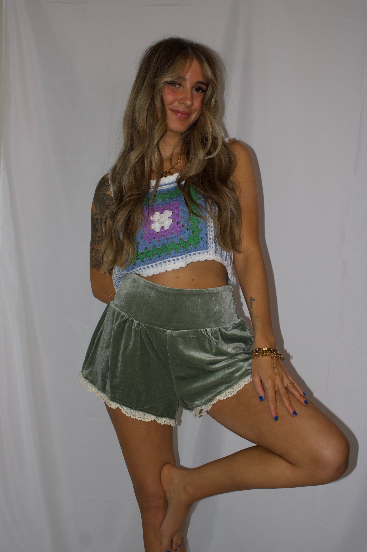 Sunset Crochet Crop Tank