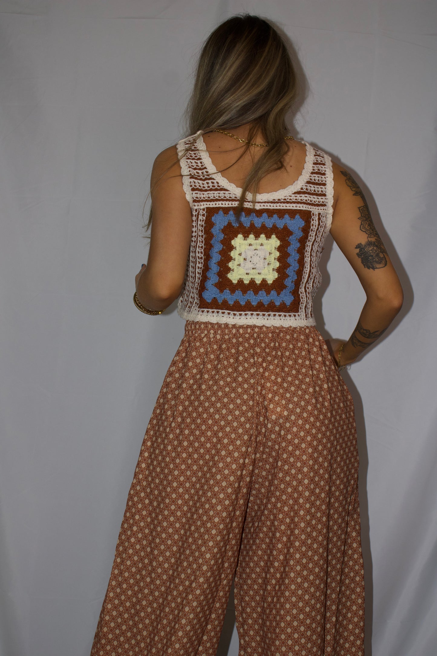Sunset Crochet Crop Tank
