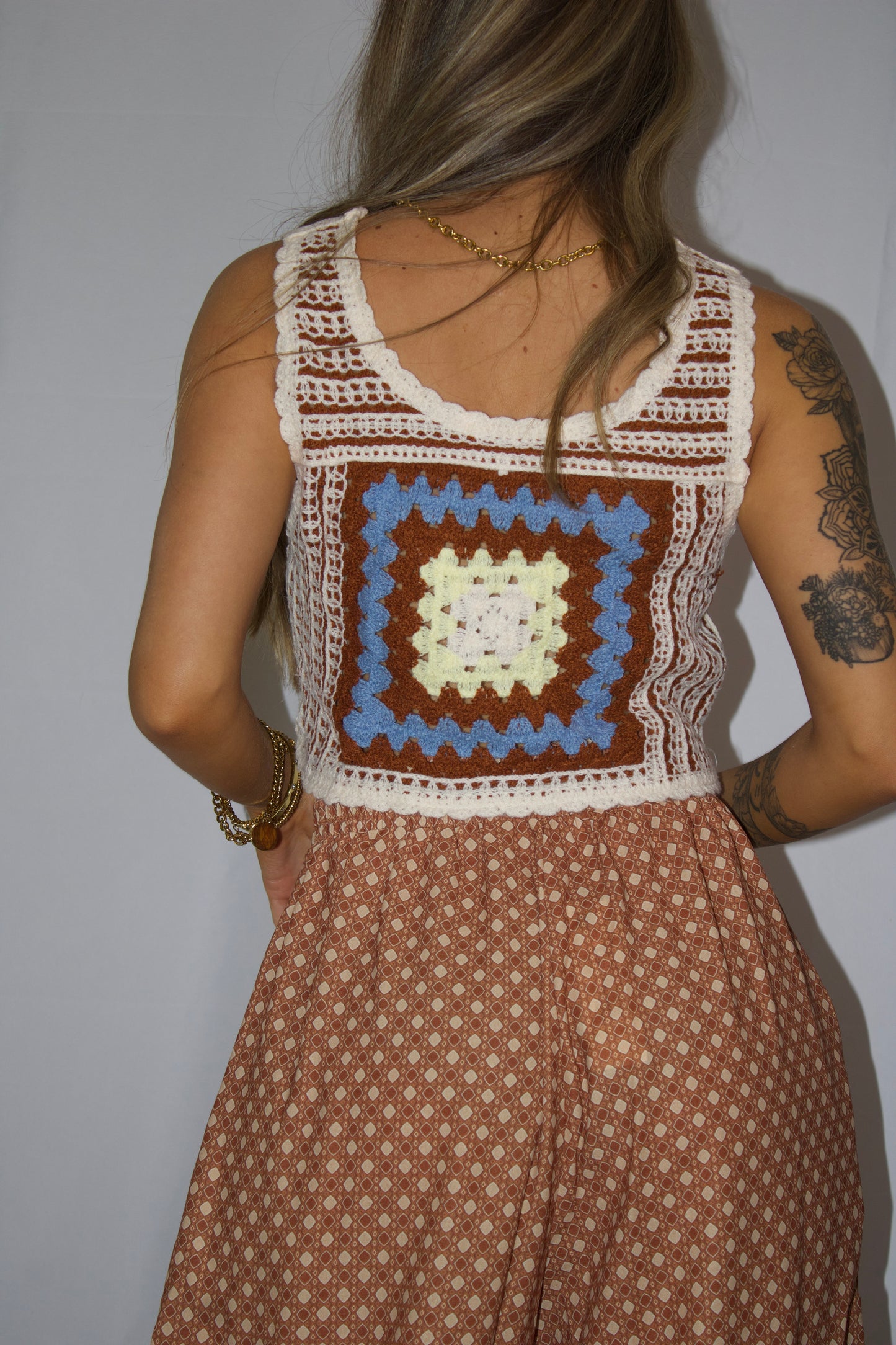 Sunset Crochet Crop Tank