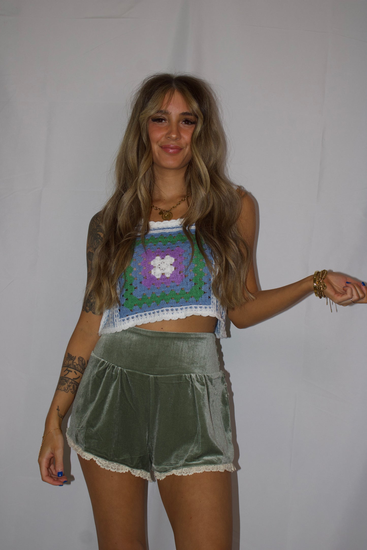 Sunset Crochet Crop Tank
