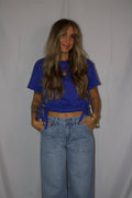 Side Tie Crew Tee